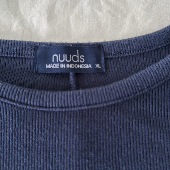 Nuuds Navy Blue Short Sleeve Tee - Picture 2 of 5